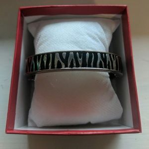 Zebra Silver Clasp Bracelet